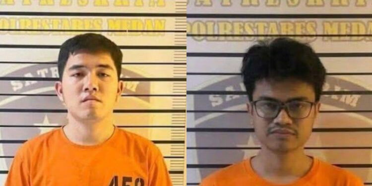 Ini Tampang Dua Pelaku Pembunuhan Wanita yang Jasadnya Dimasukkan ke Boks Plastik di Medan Denai