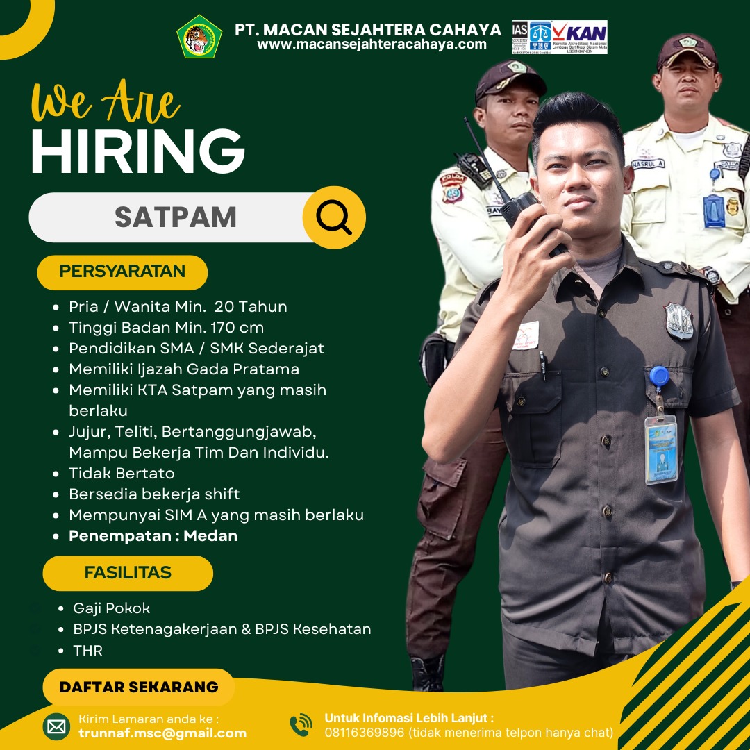 lowongan kerja satpam