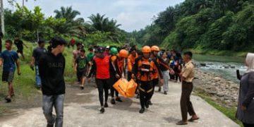 Dua Pelajar Asal Medan Tewas Terseret Arus Sungai Sei Bingei di Langkat