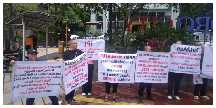 Penghuni Apartemen Podomoro City Deli Kembali Demo, Tuntut AJB hingga Pengembalian BPHTB