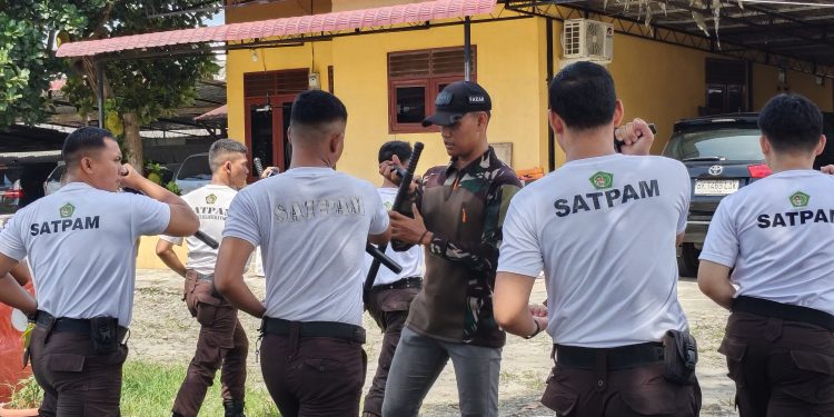 PT Macan Sejahtera Cahaya Gelar Refresh Training Drill Tongkat Seri 1 untuk Tingkatkan Keterampilan Satpam