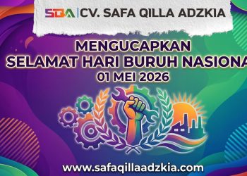 CV Safa Qilla Adzkia Ucapkan Terima Kasih kepada Pekerja di Hari Buruh Nasional 2026