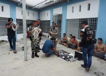 Pom AL Gerebek Barak Narkoba di Belawan, Dilengkapi CCTV dan HT, Tujuh Pria Diamankan