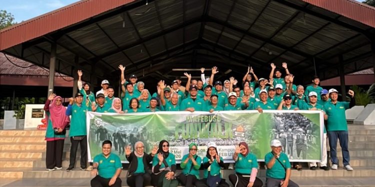 IKAFEBUSU Gelar Fun Walk Hardiknas 2026, Kampanyekan Gaya Hidup Sehat dan Produktif
