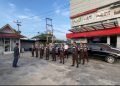 Apel Gabungan Satpam PT Macan Sejahtera Cahaya di Alfa Scorpii Pekanbaru, Tekankan SOP dan Kedisiplinan Kerja