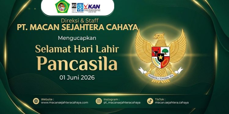 PT Macan Sejahtera Cahaya Mengucapkan Selamat Hari Lahir Pancasila