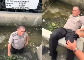 Viral Polisi Didorong ke Parit di Area Polda Sumut, Kabid Humas Sebut Dipicu Persoalan Rumah Tangga