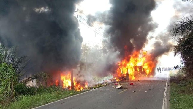 Bus ALS Tabrakan dengan Truk BBM di Sumsel, 16 Penumpang Tewas