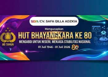 CV Safa Qilla Adzkia Ucapkan Selamat HUT Bhayangkara ke-80