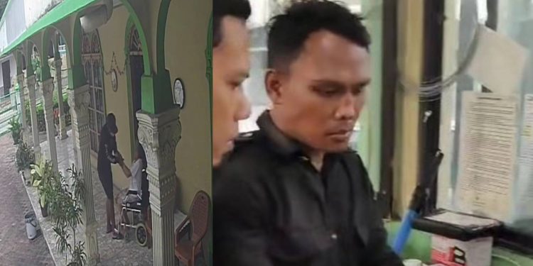 Satpam di Medan Ditangkap Usai Rampas HP Nenek Lumpuh di Kursi Roda