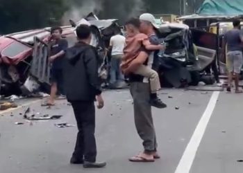 Breaking News! Tabrakan Beruntun di Sibolangit Libatkan 7 Kendaraan, 1 Orang Tewas