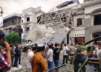 Kebocoran Pipa Gas Bawah Tanah Diduga Penyebab Ledakan Rumah Mewah di Grand Polonia Medan
