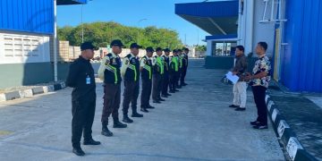 Satpam PT Macan Sejahtera Cahaya Perkuat Kesiapsiagaan Jaga Keamanan Pabrik Sari Roti Pekanbaru