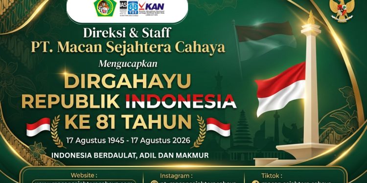 PT Macan Sejahtera Cahaya Ucapkan Selamat HUT Kemerdekaan RI ke-81: Merdeka!