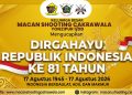 Macan Shooting Cakrawala Ucapkan Selamat HUT Kemerdekaan RI ke-81