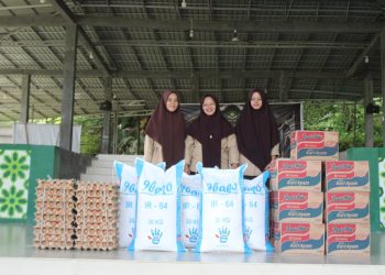 Wujud Kepedulian, PT Macan Sejahtera Cahaya Salurkan Bantuan Sembako ke Ponpes Baitul Quran di Jumat Berkah