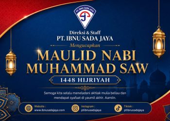 Jajaran Direksi dan Staf PT Ibnu Sada Jaya Ucapkan Selamat Memperingati Maulid Nabi Muhammad SAW