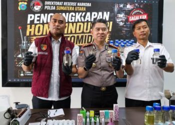 Pabrik Liquid Vape Narkotika di Medan Dibongkar, Polisi Dalami Jaringan Pemasok dari Kamboja