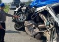 Tabrakan Maut di Tol Medan-Tebing Tinggi, 1 Penumpang Tewas dan 7 Orang Terluka