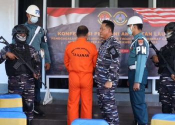 TNI AL Gagalkan Penyelundupan 1,6 Ton Pasir Timah Ilegal di Perairan Lingga, Nilai Barang Bukti Capai Rp1,3 Miliar