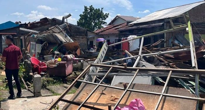 120 Rumah di Medan Johor Rusak Diterjang Puting Beliung