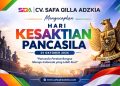 Peringatan Hari Kesaktian Pancasila, CV Safa Qilla Adzkia Dorong Indonesia Makin Tangguh