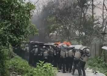 Eksekusi Lahan di Helvetia Memanas, Empat Polisi Jadi Korban Lemparan dan Molotov