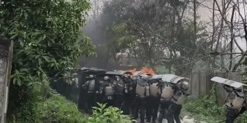 Eksekusi Lahan di Helvetia Memanas, Empat Polisi Jadi Korban Lemparan dan Molotov