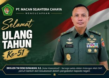PT Macan Sejahtera Cahaya Ucapkan Selamat HUT ke-51 Brigjen TNI Deni Gunawan