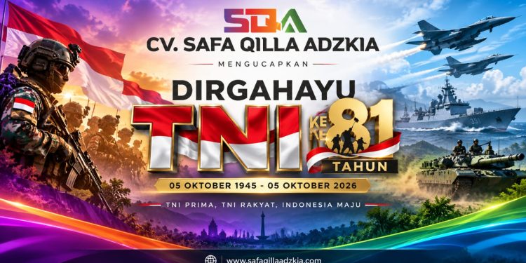 Dirgahayu TNI ke-81, CV Safa Qilla Adzkia Dukung Semangat Pengabdian untuk Indonesia