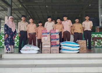 Jumat Berkah, PT Macan Sejahtera Cahaya Kembali Salurkan Sembako untuk Ponpes Baitul Quran