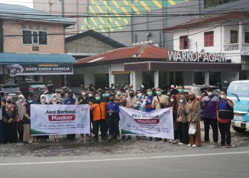 Gelar Aksi Sejuta Masker, FOZ Sumut Bagikan Masker Gratis kepada Pengguna Jalan di Medan