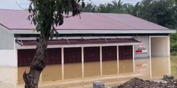 Hujan Deras Semalaman, Banjir Rendam Sejumlah Kawasan di Rantauprapat