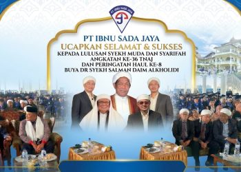 PT Ibnu Sada Jaya Ucapkan Selamat kepada Lulusan Syekh Muda dan Syarifah Angkatan ke-36 TNAJ