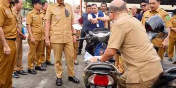 Sidak Kendaraan Dinas Pemko Medan, Rico Waas Temukan Banyak yang Nunggak Pajak