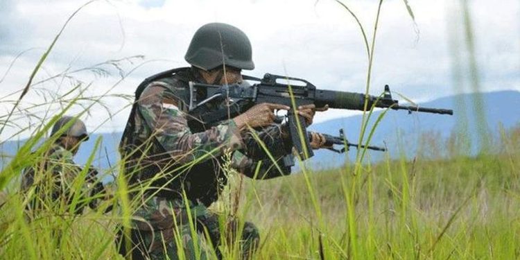 Kontak Tembak TNI dan OPM Terjadi di Sungai Frambu, Tiga Anggota Kelompok Bersenjata Tertembak